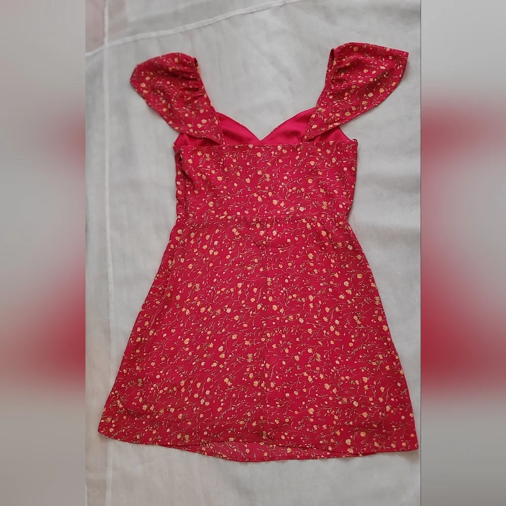 NWT! Summer Garden Party Club Boho Floral Women's Cottagecore Mini Dress Small